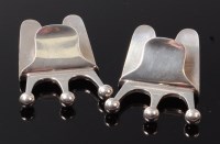 Lot 102 - A pair of 1960s WMF silver plated menu stands,...
