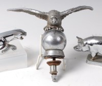 Lot 105 - A Desmo chrome car mascot, modelled as an...