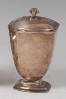 Lot 120 - An Art Deco silver pedestal sugar caster, of...