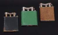 Lot 140 - A 1930s Dunhill silver plated and shagreen...