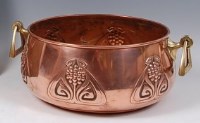 Lot 154 - An early 20th century WMF copper and twin...