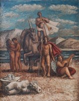 Lot 203 - John Minton (1917-1957) - Allegorical scene...