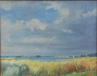 Lot 210 - P C Pearson - Horsey Mere 'Sunshine after Rain'...