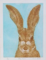 Lot 214 - Sonia Rollo - Doe Eyes, aquatint printed in...