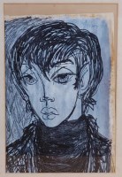 Lot 231 - Luis Moyano (1929-1965) - Head, ink and wash...