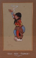 Lot 244 - Reg Carter NBA (1886-1949) - Here She Comes,...
