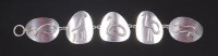 Lot 97 - A Modernist sterling silver bracelet by...