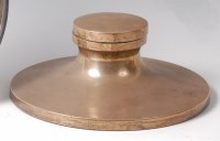 Lot 112 - A large early Art Deco silver capstan inkwell,...