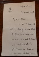Lot 1092 - HM Queen Elizabeth The Queen Mother, a.l.s. to...