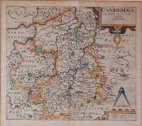 Lot 1443 - Christopher Saxton - Engraved county map of...