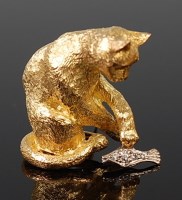 Lot 2094 - A Tiffany & Co. 18ct gold brooch modelled as a...