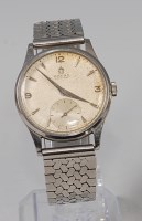 Lot 2102 - A gents Omega steel cased Fab Swiss wrist...