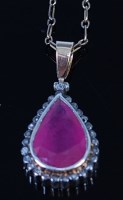 Lot 2117 - A silver gilt, ruby and diamond point set...
