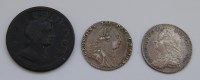 Lot 19 - Great Britain, 1758, George II sixpence,...