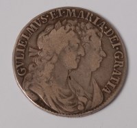 Lot 20 - England, 1689 half crown, William & Mary, rev....