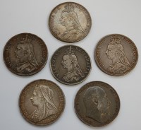 Lot 35 - Great Britain, four Victoria crowns, 3x 1889...