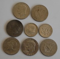 Lot 53 - USA, mixed lot of dollars and half dollars, to...