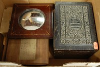 Lot 93 - *A box of miscellaneous items to include 19th...