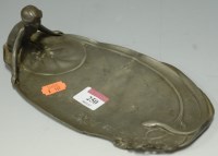 Lot 250 - An Art Nouveau pewter desk stand