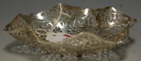 Lot 271 - A silver pierced octagonal bonbon dish, maker...
