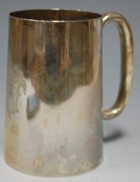 Lot 274 - A late Victorian silver tankard, maker Walker...