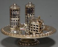 Lot 277 - A silver pedestal low comport, having...
