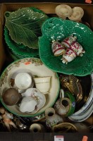 Lot 98 - A box of miscellaneous items to include 19th...