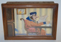 Lot 42 - A late 19th century continental painted card...