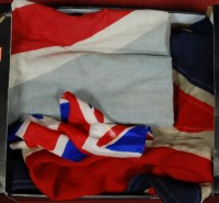 Lot 99 - A mid-20th century cotton Union flag, 80x153cm...