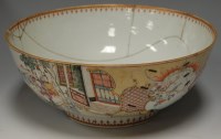 Lot 120 - *A large 19th century Chinese export punch...