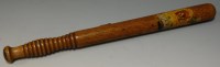 Lot 140 - A 19th century turned oak policeman's...