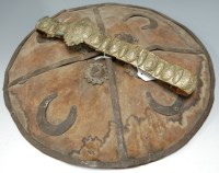 Lot 144 - A 19th century leather clad and iron bound...