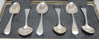 Lot 287 - A matched set of six George III silver...