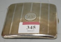Lot 345 - An Edwardian silver pocket cigarette case...
