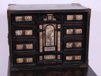 Lot 3693 - *An 18th century Continental ebony, calamander...