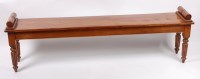 Lot 3653 - A long Victorian style walnut window seat,...