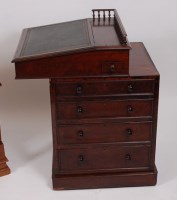 Lot 3667 - A 19th century mahogany campaign style writing...