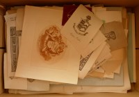 Lot 3032 - *A large collection of over 1000 bookplates,...