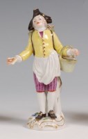 Lot 3072 - A Meissen porcelain figure 'The Oyster Seller',...