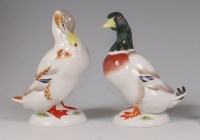 Lot 3117 - A Meissen porcelain figure of a mallard drake,...