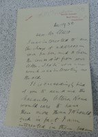 Lot 3017 - TREVELYAN G.M., signed letter to Mr Elliott...