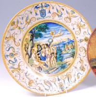 Lot 3133 - *A 19th century Cantagalli maiolica glazed...