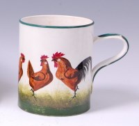 Lot 3148 - *A Wemyss quart tankard, decorated with a band...