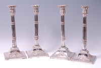 Lot 3160 - A set of four Victorian Old Sheffield Plate...