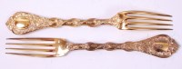Lot 3172 - A set of eight Odiot French vermeil...
