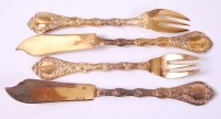 Lot 3173 - A set of twelve Odiot French vermeil...