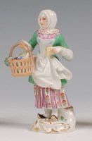 Lot 3076 - A Meissen porcelain figure 'The Pretzel Seller'...