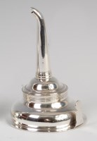 Lot 3187 - A George III silver two-piece wine funnel,...