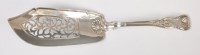 Lot 3207 - An early Victorian silver cake slice, having...