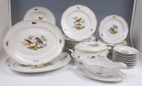 Lot 3104 - A Meissen porcelain dinner service, decorated...